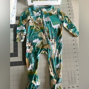 NWT Posh Peanut zippered footie one piece.